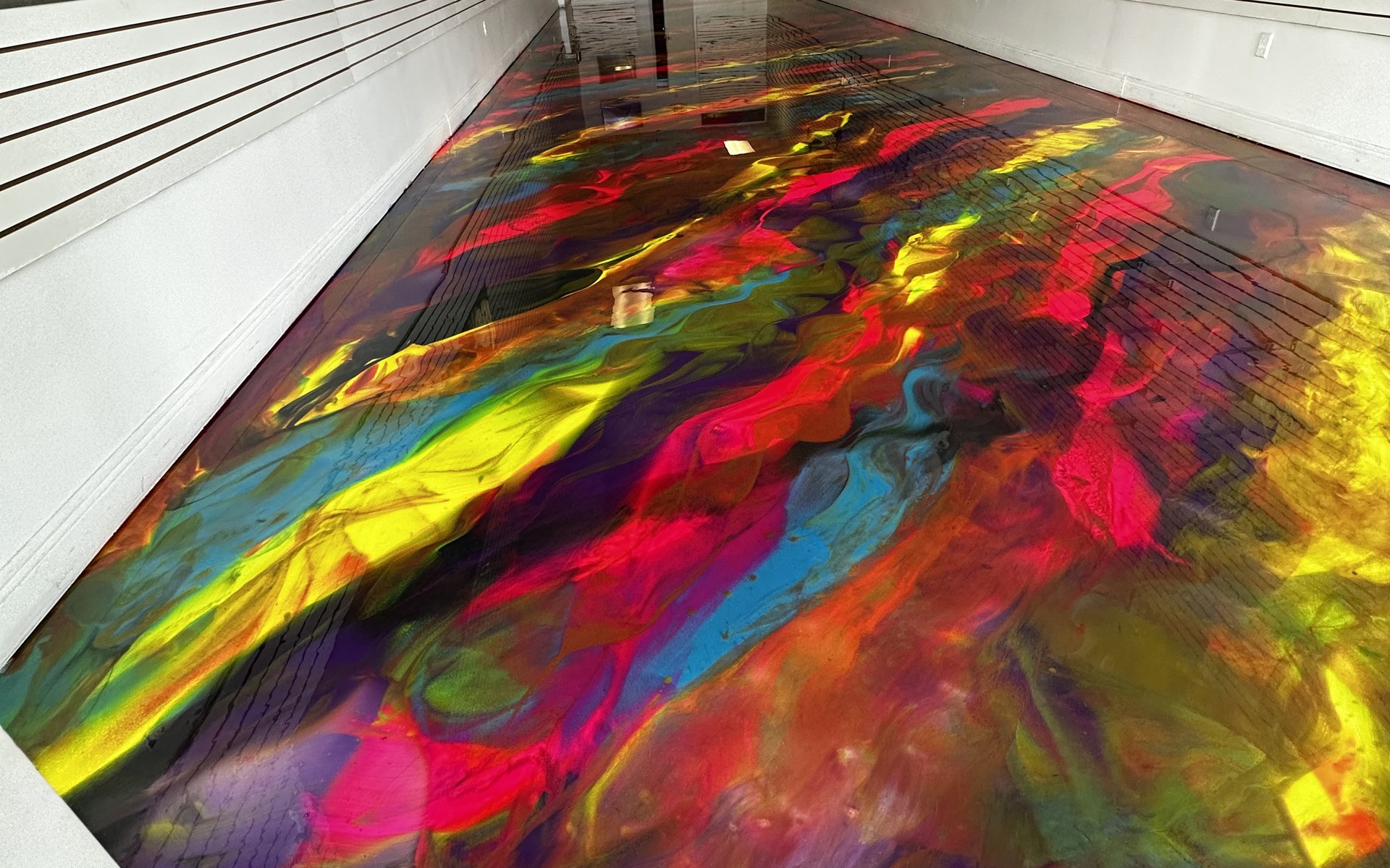 Metallic epoxy floor installation